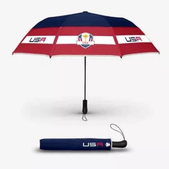 NEW Weatherman Golf Umbrella 2023 USA Ryder Cup PGA Collapsible Windproof - Picture 1 of 10